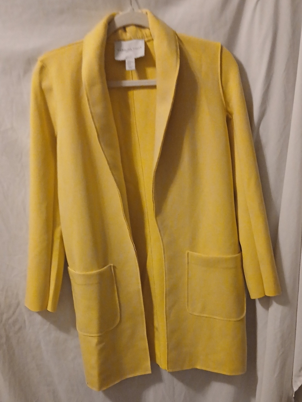 Carolina Bell Women's Yellow Open-Front Cardigan
